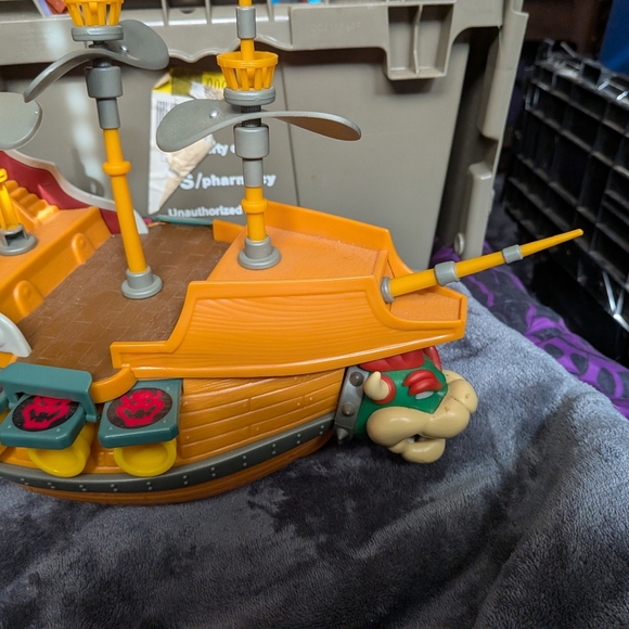 Super Mario Deluxe Bowser Air Ship Playset Nintendo 2021 Jakks Pacific - Picture 7 of 8